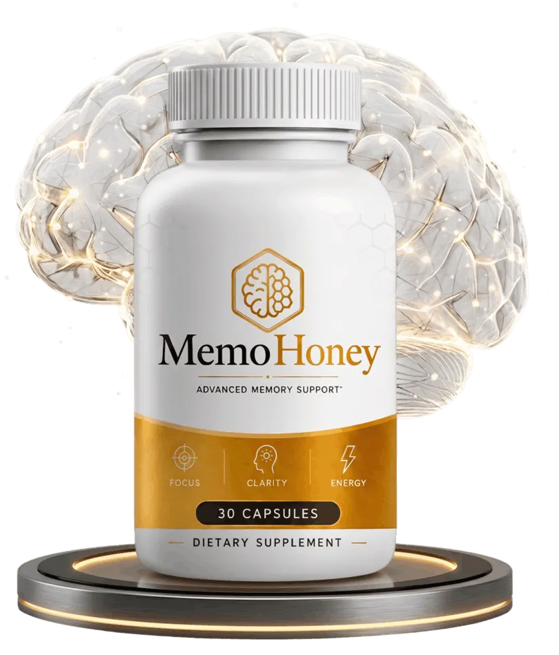 MemoHoney advanced memory support capsules bottle